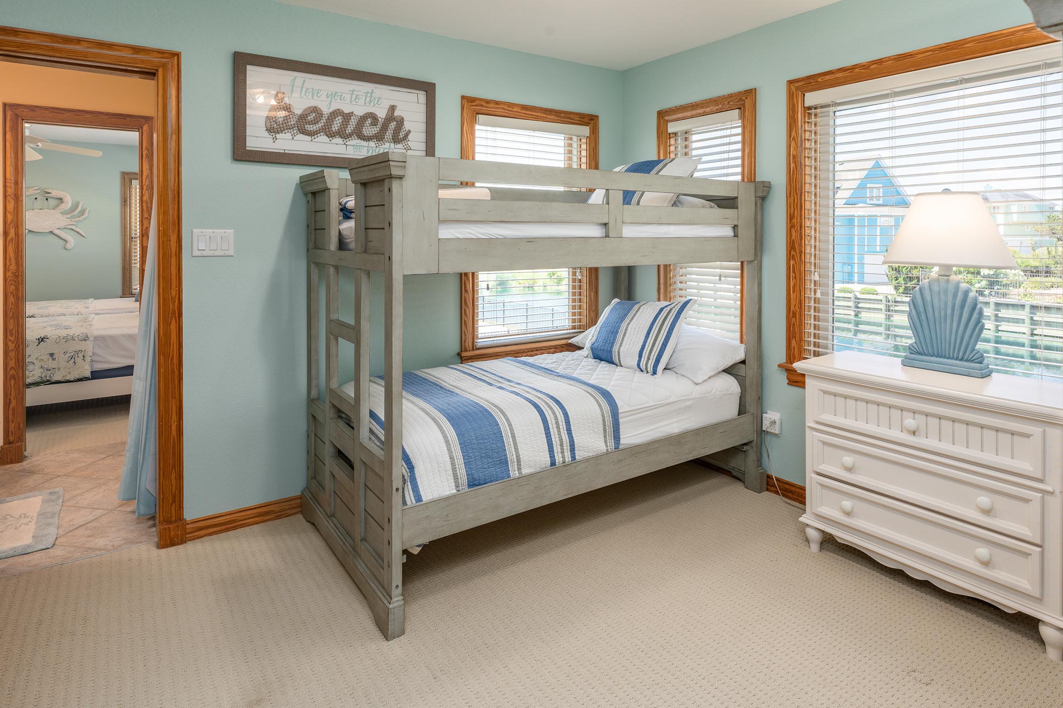 Bunk Room with two sets of bunk beds