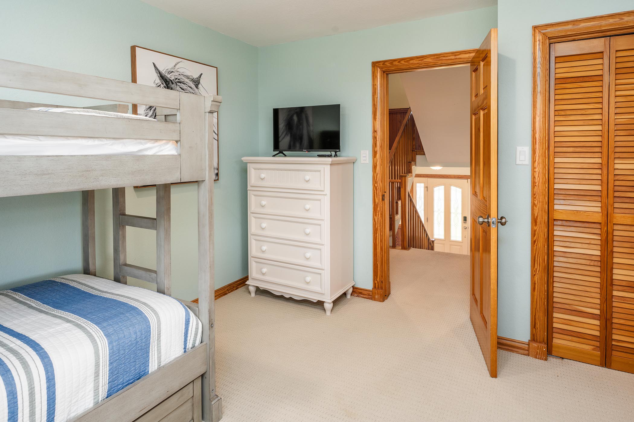 Bunk Room with two sets of bunk beds