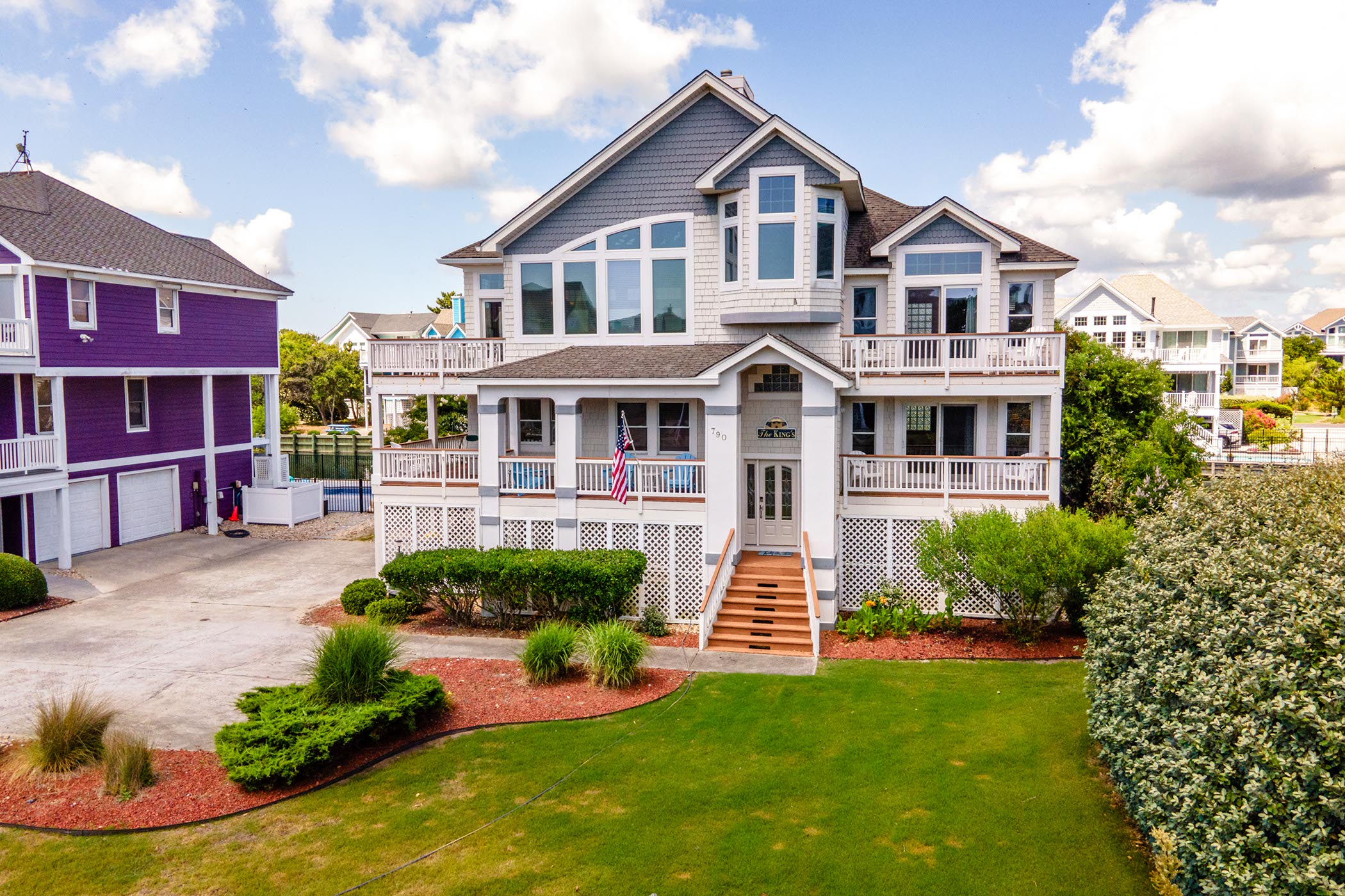 Front Exterior Aerial, low angle